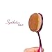Docolor 10 Piece Oval Brush Set Face Foundation with Usage Chart Box (Purple)