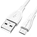 Price comparison product image Micro USB Cable UNBREAKcable Charger - 6.5ft/2M 2.4A High Speed Android Charger 20,000+ Bend Lifespan Micro USB Charger Compatible with Samsung Galaxy S6/S7/S4/S3/J5/J7/J3, HTC, Sony, LG, Nexus, Kindle, PS4, Tablet and More - White