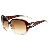 Z-P Women's Vintage Elegant New Style Big Frame Driving Sunglasses UV400 60mm