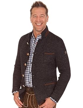 Trachten Herren Janker - FLIRSCH - dunkelblau, braun