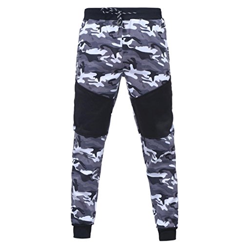 Preisvergleich Produktbild Kobay Herren Camouflage Schwarz Spleißen Tunnelzug Hosen Hose
