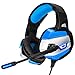 Produktbild Gaming Headset, Gamer Casque Deep Bass Kopfhörer Für Computer PC PS4 Laptop Notebook Mit Mikrofon LED,Blue