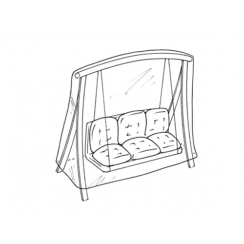 Preisvergleich Produktbild hexoutils hx63354 verstärkte Schutzhülle für Hollywoodschaukel, variable