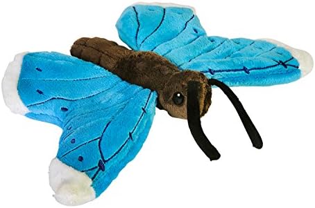 Pounce Pal Blue Morpho Butterfly Pounce Pal Stuffed Animal Plush Toy- 9 inch - Item #102090