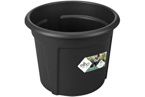 elho Green Basics Potato Pot 33 - Grow Your Own Kit for Potatoes - 100% Recycled Plastic - Ø 32.3 x H 25.7 cm - Black/Living Black