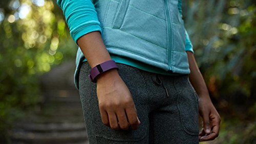 Fitbit Charge HR - Pulsera de actividad y ritmo card  aco  color negro  talla L