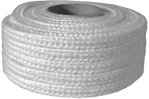 OdM Corda Sigillante Ignifuga per Stufa in Fibra di Vetro 2 m Guarnizione per Camino (12x12)