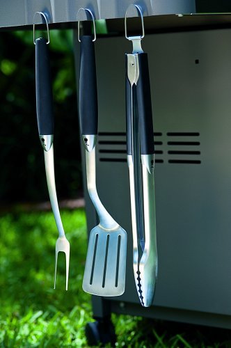 Weber 6630 Grillbesteck aus Edelstahl , 3-teilig - 6
