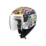 TALLA: S - COLOR: BLANCO SHIRO - 001176-0001-S/449 : SHIRO - 001176-0001-S/449 : Casco niño Infantil SH-20 Comic Kids II Color Blanco Talla S