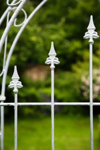 Rosenbogen 12mm Volleisen B: 140cm ZINK mit Türen / Tor - 5