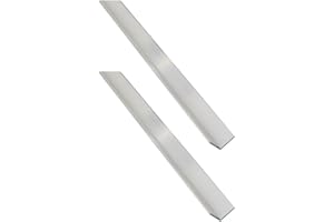 Coavoo (2Pcs/Pack) 90 Degree Aluminium Angle Trim Extruded Aluminium Corner Wall Edge Protector (20mm x 20mm x 1.5mm) Long 1000mm