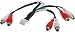 Produktbild AV Kabelbaum Adapterkabel für Pioneer DEH-P80MP, DEH-P88RS, DEH-P85BT, DEH-P800BT, DEH-P8600MP, DEH-P9600MP, AVH-P6500DVD, AVH-P6600DVD - 12 pin / Audio, Amplifire