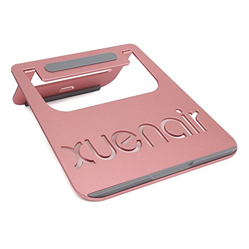 Koiiko Notebook Kühlständer, tragbar, faltbar, natürliche Kühlfunktion mit Premium Metallfuß + TPU Anti-Rutsch-Streifen für Laptops, Tablets, Notebooks PC, MacBook, iPad