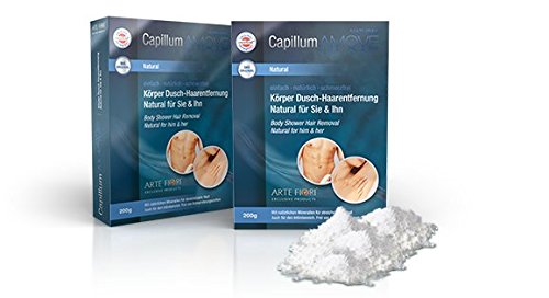Capillum AMOVE NATURAL Körper Dusch Haarentfernung, 200g, Dermatest sehr gut - Das Original-