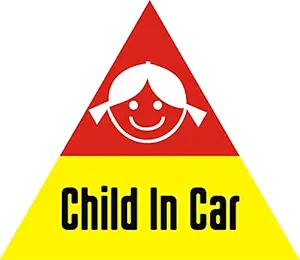 isee360 Child in car Sticker for car Windows Baby Safety Decal