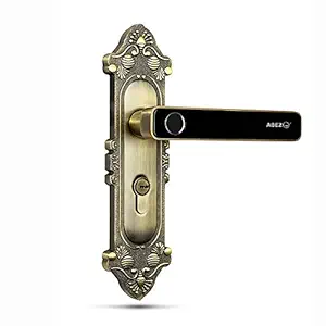 ABEZ- be smart Digital Door Lock with 2- Way Unlocking, Fingerprint Sensor and Mechanical Key Access (Ancient Bronze) - CR22