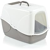 Katzentoilette Buffy mit Haube und Aktivkohlefilter (Weiss)