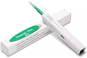Guakiili Nettoyeur de stylo à fibre de 2,5 mm, nettoyeur de connecteur de fibre optique SC/FC/ST 800 fois, outils de nettoyage complets à une touche