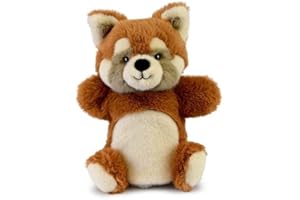 HISTOIRE D'OURS Histoire D’Ours - Marionnette Doudou Peluche Panda Roux 24 cm – Collection Podcoll – Peluche Animale Position Assise – Compagnon Bébé à Câliner et Manipuler – Idée Cadeau Naissance Originale – HO3374