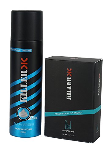 KILLER Shaving Foam and After Shave Combo (White, Pack of 2)… RS.313.6 (30.00% Off) - Amazon