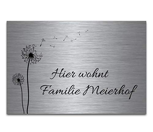 Turschild Gravur Schild Mit Wunschtext Namensschild 01