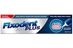 Fixodent pro plus anti-particules crème adhésive premium pour prothèses dentaires 57g