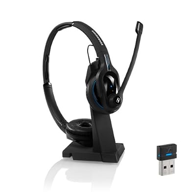 Sennheiser MB Pro 2 UC Binaural Bandeau Noir Casque Audio - Casques Audio (Centre d'appel/Bureau, Binaural, Bandeau, Noir, sans Fil, 25 m)