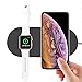 Produktbild Costume 10 Watt 2 in 1 Schnelllade Wireless Ladegerät Pad Für iPhone XS/XS Max/XR Für iWatch Serie 4 (Schwarz)