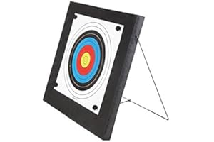 DNA Leisure Foam Archery Target 60x60x4.8cm – Durable Training Target for Bows & Crossbows with Metal Stand