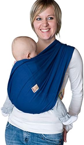 Babytuch – the baby sling without knots | no wrapping, no tying - totally easy to handle | one size fits for newborns and toddlers | Nightblue (12)