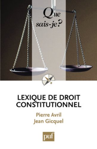 couverture de : Lexique de droit constitutionnel