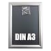 Produktbild Warenfux24 (DIN A3) Aluminium Klapprahmen Silber, Alu Rahmen, Plakatrahmen, Ladeneinrichtung, Wechselrahmen, 325 x 450 mm, DRUCKUNDSO