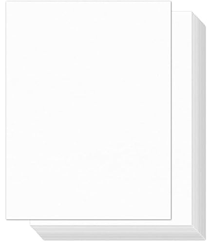 200 Sheets 5x7 110 Lb/300 Gsm Cover Thick Cardstock (white