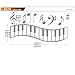 Produktbild GOUZI Kindergarten Kinder Piano schwarz-weißes Klavier Noten für Kinder Tanz Schulungen, schwarz, abnehmbare Wall Sticker für Schlafzimmer Wohnzimmer Hintergrund Wand Bad Studie Friseur