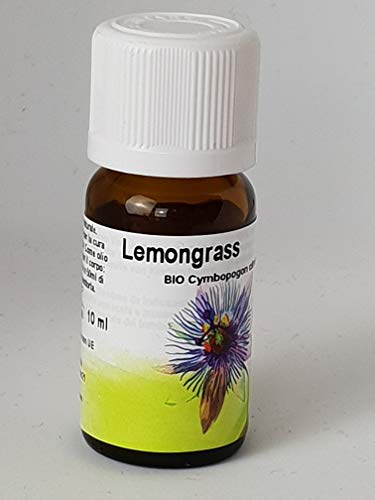 Bio Lemongrass di olii essenziali, 100% naturali e biologici 10ml