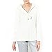 Love Josephine Womens Women'S Long-Sleeved House Jacket With Hood White Size 18/20