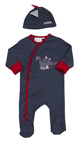 BABYTOWN Baby Boys Sleepsuit & Hat Set Cute Dino Dinosaur New Newborn-12 Months