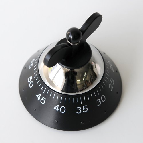 Alessi Kitchen Timer, Küchentimer aus thermoplastischem Harz, schwarz - 3