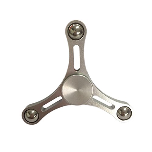 St.Mandyur Triangle Spinner Fidget Toy EDC Focus Toy Relieve Stress and Anxiety for Kids and Adults (Silver) St.Mandyur Triangle Spinner Fidget Toy EDC Focus Toy Relieve Stress and Anxiety for Kids and Adults (Silver)