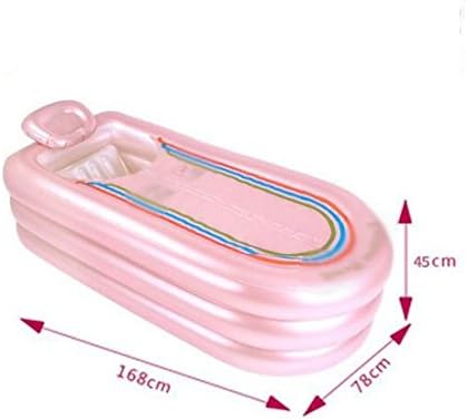 翻译 Plastic Adult Oversized Lengthened Thicker Inflated Bathtub Foldable Bath Tub (02)