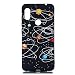 Produktbild Everainy Xiaomi Redmi Note 6 Pro Hülle Silikon Bumper Gummi Kreativ Cover Hüllen für Xiaomi Redmi Note 6 Pro Handyhülle Stoßfest TPU Stoßstange Schwarz Schutzhülle (Milchstraße)