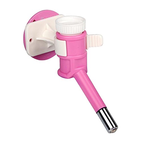 Pink-Dog-Cat-Pet-Water-Dispenser-Feeder-Supplies-Drinking-Fountains