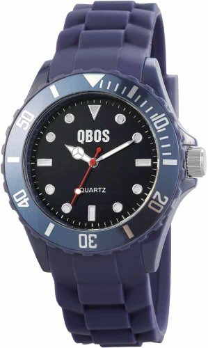 QBOS Herren-Armbanduhr XL Analog Quarz Silikon RP3468300003 QBOS Herren-Armbanduhr XL Analog Quarz Silikon RP3468300003