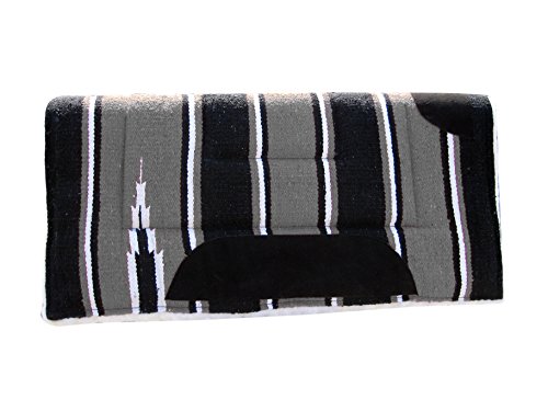 Western-Saddle-Pad-Numnah-Cow-Boy-fleece-GREY-32-x-32-15-inchs-Thick