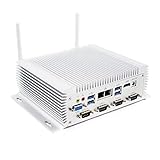 【Klein und tragbar & leistungsstark】 Abmessungen: 21 x 15 x 6.3cm(1,60 kg), Unser Mini-Desktop-Computer ist sehr kompakt, raumsparend und tragbar.Trotz keines Gehäuses verfügt er aber über alle allgemeine Funktionen, die ein gewöhnlicher Computer haben, und ist sehr leistungstark.