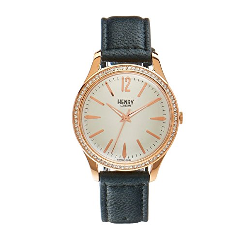 Henry London Unisex-Armbanduhr Richmond Analog Quarz Leder HL39-SS-0032 Henry London Unisex-Armbanduhr Richmond Analog Quarz Leder HL39-SS-0032
