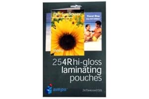 GEGIZUN Amps 6 x 4 Inch Gloss Laminating Pouches - 25 Pack