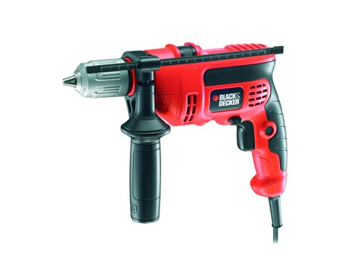 Black + Decker 550W Schlagbohrmaschine im Koffer, 13mm Schnellspannbohrfutter, Spindelarretierung, KR554CRESK - 2