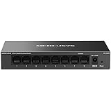 TP-Link Mercusys MS108GS Switch Ethernet 8 Porte Gigabit, Sdoppiatore Ethernet, Switch Gigabit per la Casa e l'Ufficio, Plug 
