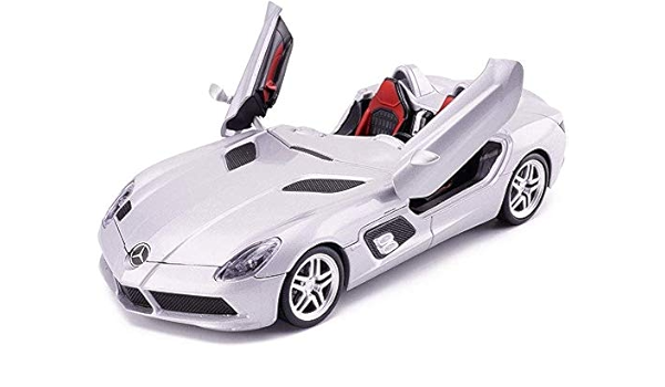 Acmty 1 24 Static Acousto Optic Open Door Die Casting Toys Hicle Collect Fine Works Mercedes Benz Slr Alloy Simulation Convertible Sports Car Model Toy Amazon Co Uk Musical Instruments